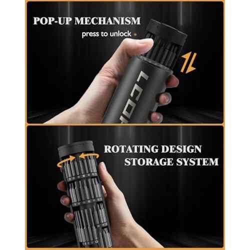 LCORE electric Screwdriver set, 3.7V Cordless Screwdriver Set,ED1 PRO 67-in-1 Power Screw Driver, Max 0.35N.m,62 Magnetic Bits, LED Light,4 Torque, for Electronics, Phones, Cameras, Laptops, Watches