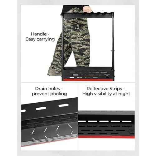 KEMIMOTO UTV Tool Rack Secure Various Tools Compatible with Polaris Ranger 1000/ XP 1000/ XP 900 2013-2025, Easy Installation Tool Carrier Support 133 lbs UTV Tool Holder Accessories Replace #2881533
