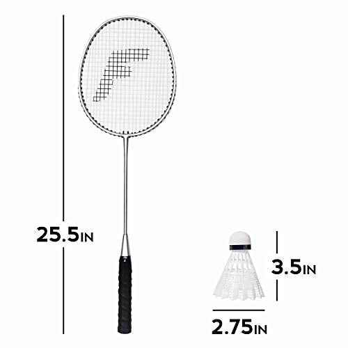 Franklin Sports Badminton Racket + Birdie Set - Replacement Badminton Equipment for Kids + Adults - 2 Player - 4 Player Badminton Racket Sets