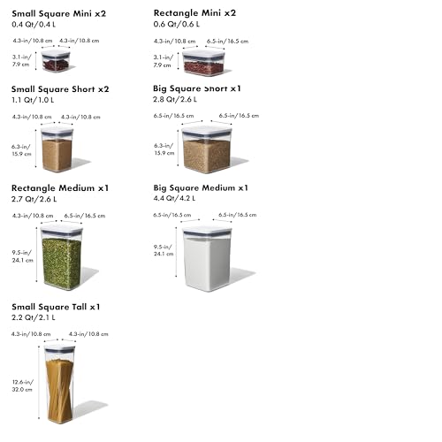OXO Good Grips 10 Piece POP Container Set - size: 10-Piece Set
