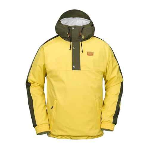 Volcom mens Arthur Longo 20k Pullover Anarok Hooded Snowboard Jacket