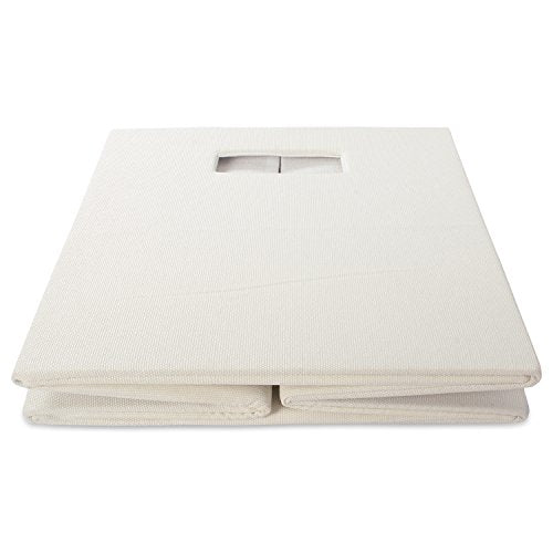 DII Poly-Cube Storage Collection Hard Sided, Collapsible Solid, Small, Off White (Pack of 2) - color: Off White, size: Small Square, 11x11x11" (Pack of 2)