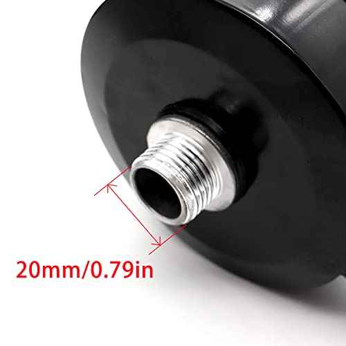 1/2" PT 20mm Thread Air Compressor Silencer Intake Filter Sound Muffler with a Replacement Element H-076