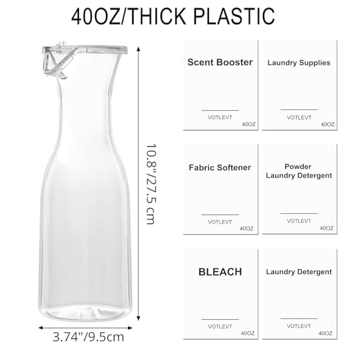 40OZ Laundry Detergent Dispenser, Laundry Soap Dispenser, Fabric Softener Dispenser, Liquid Laundry Detergent Holder Container Organizer, Laundry Room Organization and Storage, 3 Pack - color: 3pack