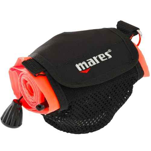 Mares Diver Marker Buoy - All in One | 180cm Height Highly Visible Scuba Diving Surface Marker Buoy (DSMB)
