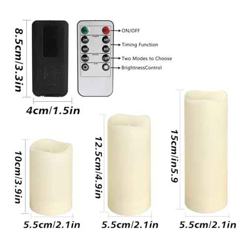 36Pack Flameless LED Candles, Waterproof for Indoor & Outdoor Use, Equipped with 10-Key Remotes & Timer, Ideal for Weddings, Table Decor, Festivals & Home Accents¡¦