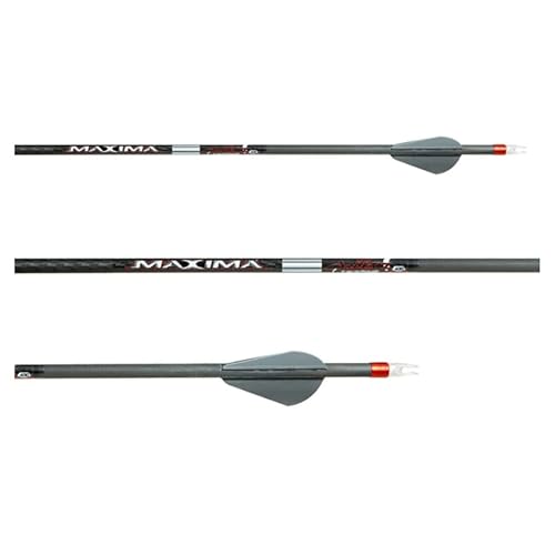 Carbon Express Maxima Sable RZ Hunting Arrow (6-Pack) - TriSpine Technology, 360-Degree Spine Consistency, 10+% Increased Accuracy