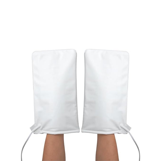 ForPro Professional Collection Premium Heated Mitts, Electric Thermal Moisturizing Hand Warmers for Spa Treatments, Dual Temperature Settings, 1-Pair
