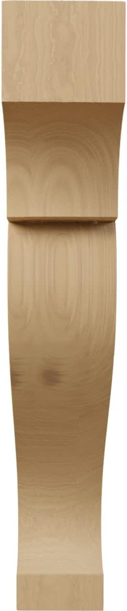 Ekena Millwork CORW05X16X26RKCH Jumbo Rockport Wood Corbels, 4 1/2"W x 15 1/2"D x 26"H, Cherry