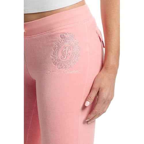 Juicy Couture Womens Heritage Low Rise Snap Pocket Easy Fit Track Pants