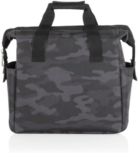 PICNIC TIME Star Wars Mandalorian Grogu On The Go Lunch Bag, Soft Cooler Lunch Box, Insulated Lunch Bag, (Black Camo)