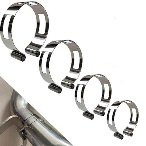 2"2.5" 3"3.5" Stainless Steel Exhaust Tack Welding Clamp-On Kit | Heavy-Duty Corrosion-Resistant Tool for Automotive Exhaust Fabrication & Professional Welding Projects (4PCS)