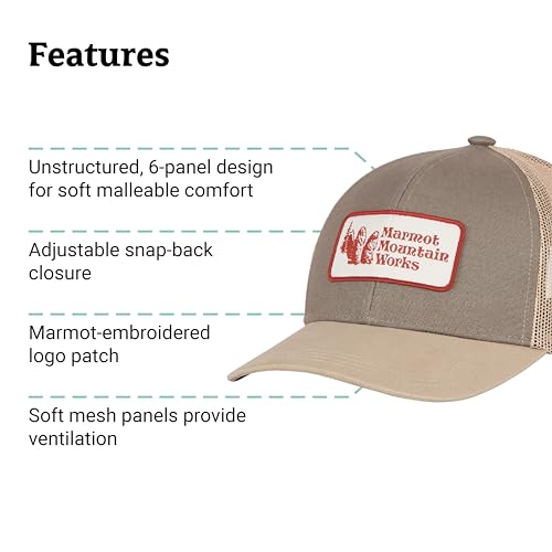 MARMOT Unisex-Adult Retro Trucker Hat