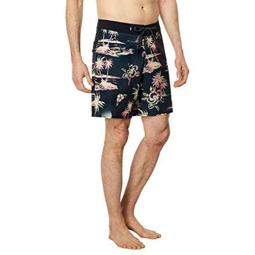 Quiksilver Men's Standard Surfsilk QS 69 18 Boardshort Swim Trunk, Black, 33