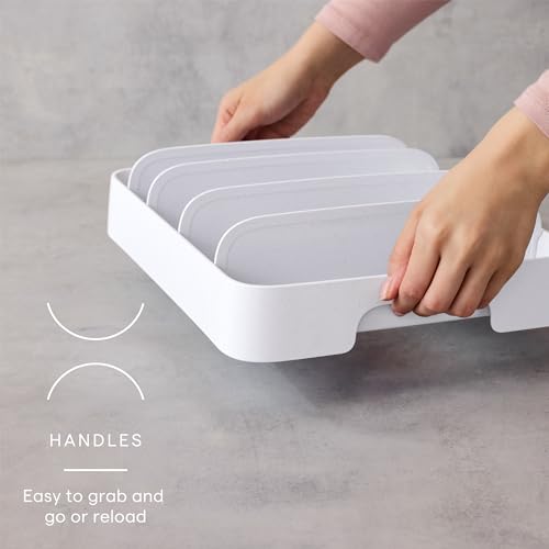 YouCopia StoraLid Adjustable Food Container Lid Organizer for Kitchen Cabinet Storage, Large 24 Lids, Premium Edition - size: Large Premium