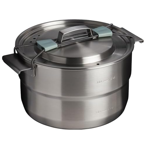 Stanley Wildfare Core 26-Piece Complete Camp Kitchen Cook Set | 4 qt Pot with Lid, 8in Fry Pan | 4 Table Settings, Plates, Bowls, Utensils | Camping Essentials for Your Camp Kitchen | BPA-Free