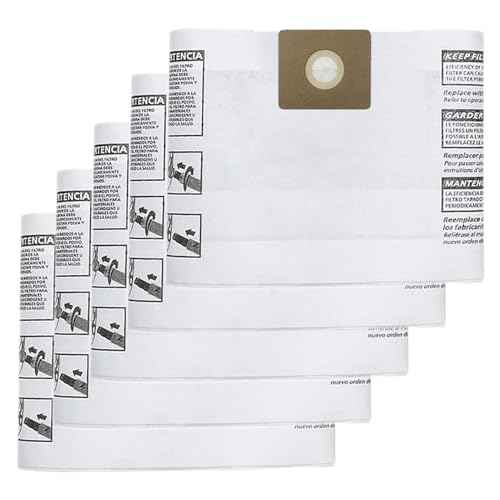5 Pack Shop Vac 3 Gallon Bags - 90669 All Around Collection Type C Vacuum Bags, part # 9066900 9066933