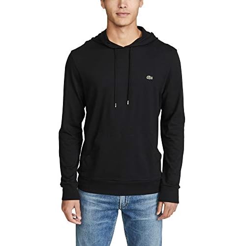 Lacoste Long Sleeve Hoodie Jersey Tee W/Central Pocket, Th9349 Shirt