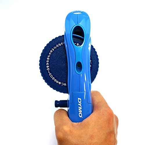 Dymo DM1595BU Tape Lighter, Hiragana, Katakana, Alphabet, Numbers, Blue