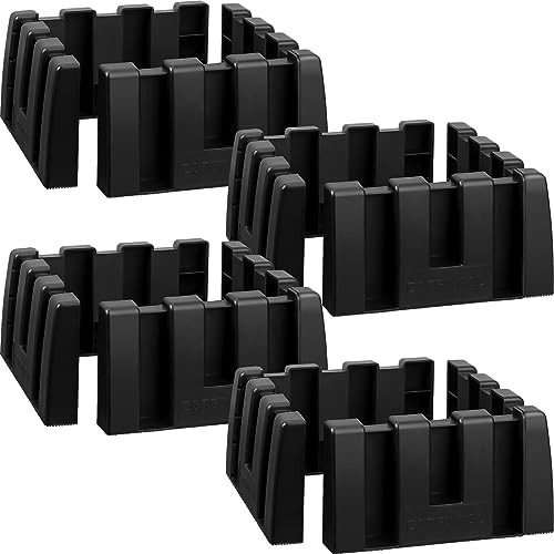 4 Pack Car Trunk Organizer Blocks for Back of SUV Multipurpose Car Storage Organizer Blocks Trunk Divider Available to Wool Carpet for Truck SUV Van Cargo