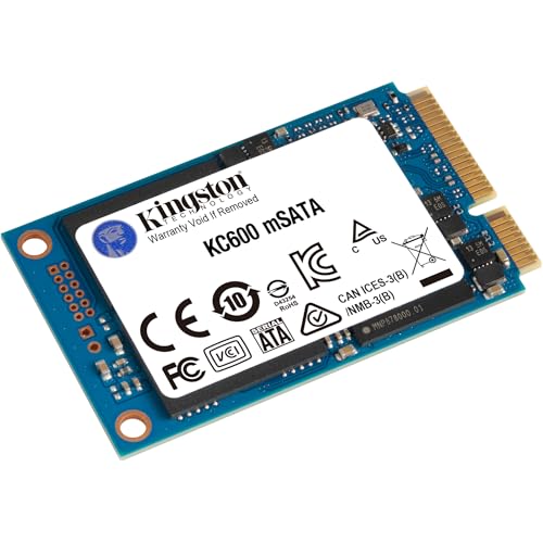 Kingston 1024G KC600 SATA3 mSATA SSD | SKC600MS/1024G