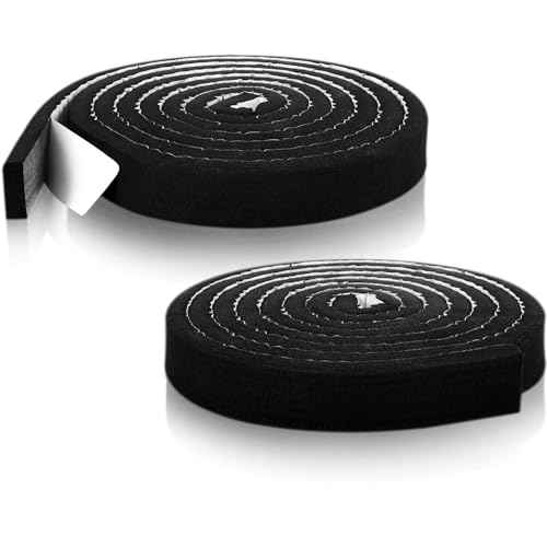 2 Pcs Metal Roofing Universal Vented Ridge Closure Strips 2 W x 25' L (50'l Total) Closure Self Adhesive Roof Panel Felt Tape Waterproof Windproof Seal for Metal Panels Insulation Weather Barrier