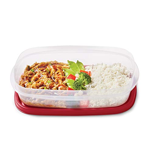 Rubbermaid EasyFindLids Meal Prep Containers 5.5 Cup Red - color: Red, size: 5.5 Cup (10-Piece)