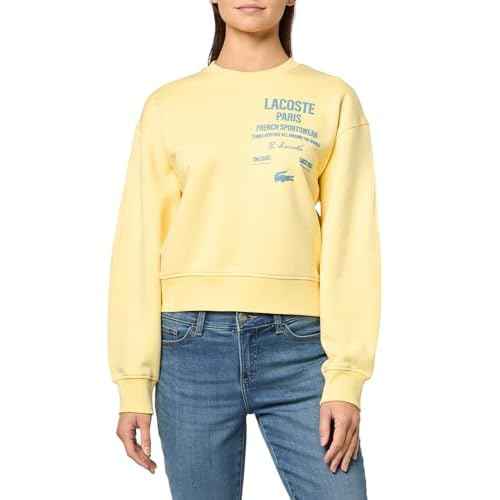 Lacoste womens Heritage Crew Neck Sweatshirt