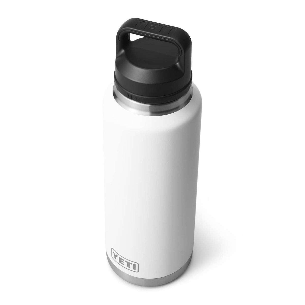 YETI Rambler 46 oz Bottle, Leakproof, Vacuum Insulated, Stainless Steel with Chug Cap, White