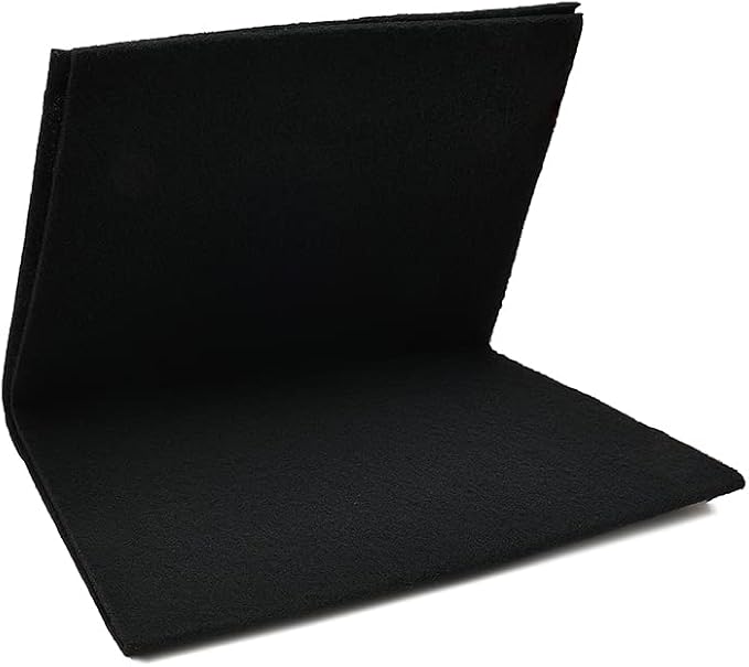 Cut-to-Fit Activated Carbon Filter Sheet Charcoal Air Vent Filters Pad Black