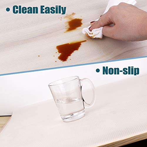 Shelf Liner, Non-Slip Cabinet Liner, Washable Oil-Proof for Kitchen Cabinet, Shelves, Refrigerator, Storage, Desks, 22 Inches x 20 FT, Non Adhesive Drawers Liner… (22 Inches x 20 FT, Thickened) - size: 22"W x 240"L