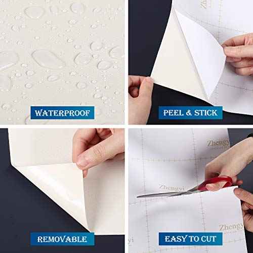 FunStick Thick Off White Wallpaper Peel and Stick for Bedroom Kitchen Cabinets Matte White Contact Paper Waterproof Self Adhesive White Wall Paper Sticker Pull and Stick for Walls Shelves 15.8"x78.8"