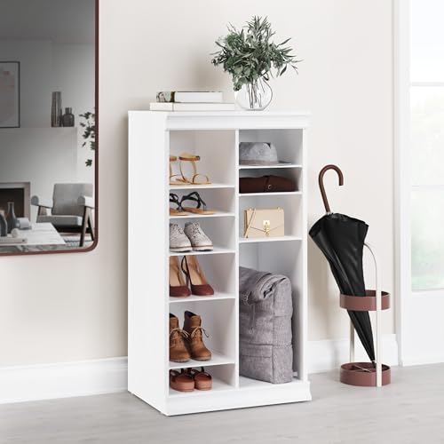 ClosetMaid Modular Adjustable Divided Storage Shelving Unit Organizer, 15.94-Inch D x 40.3-Inch H x 21.38-Inch W, White - color: White