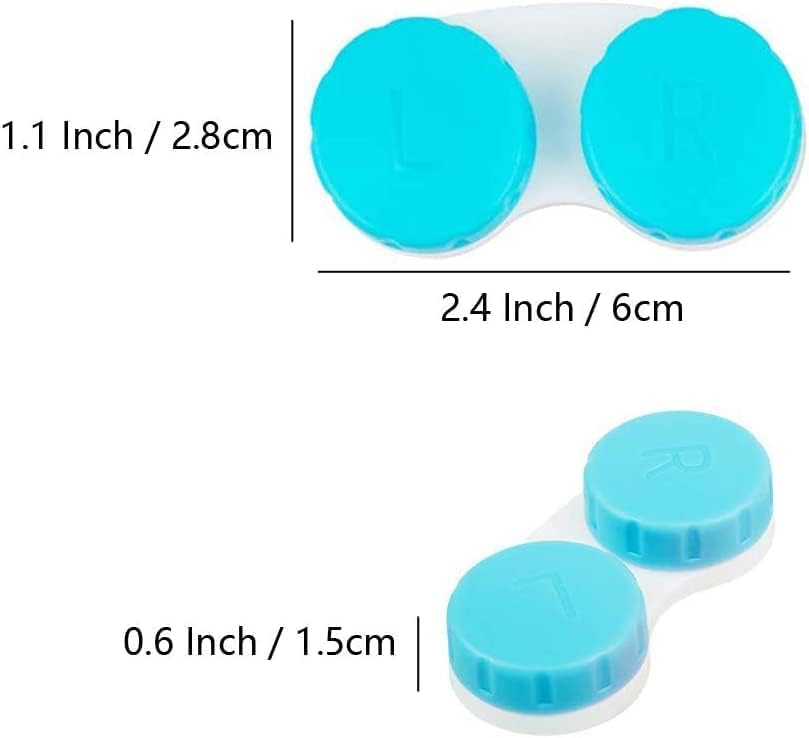 KISEER 36 Pack Colorful Contact Lens Case Box Holder Container Soak Storage Kit - size: 36 Count