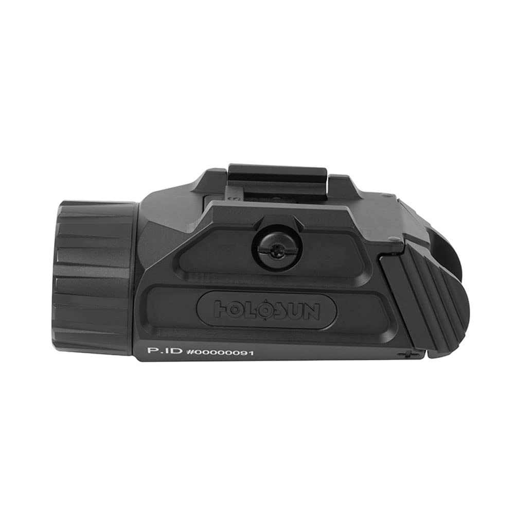 HOLOSUN P.ID-HC - High Candela Pistol Light, 800 Lumen Weapon Light with 42,000 Candela Output, Magnetic USB Charging, Rechargeable, IPX8 Waterproof, Aluminum Housing
