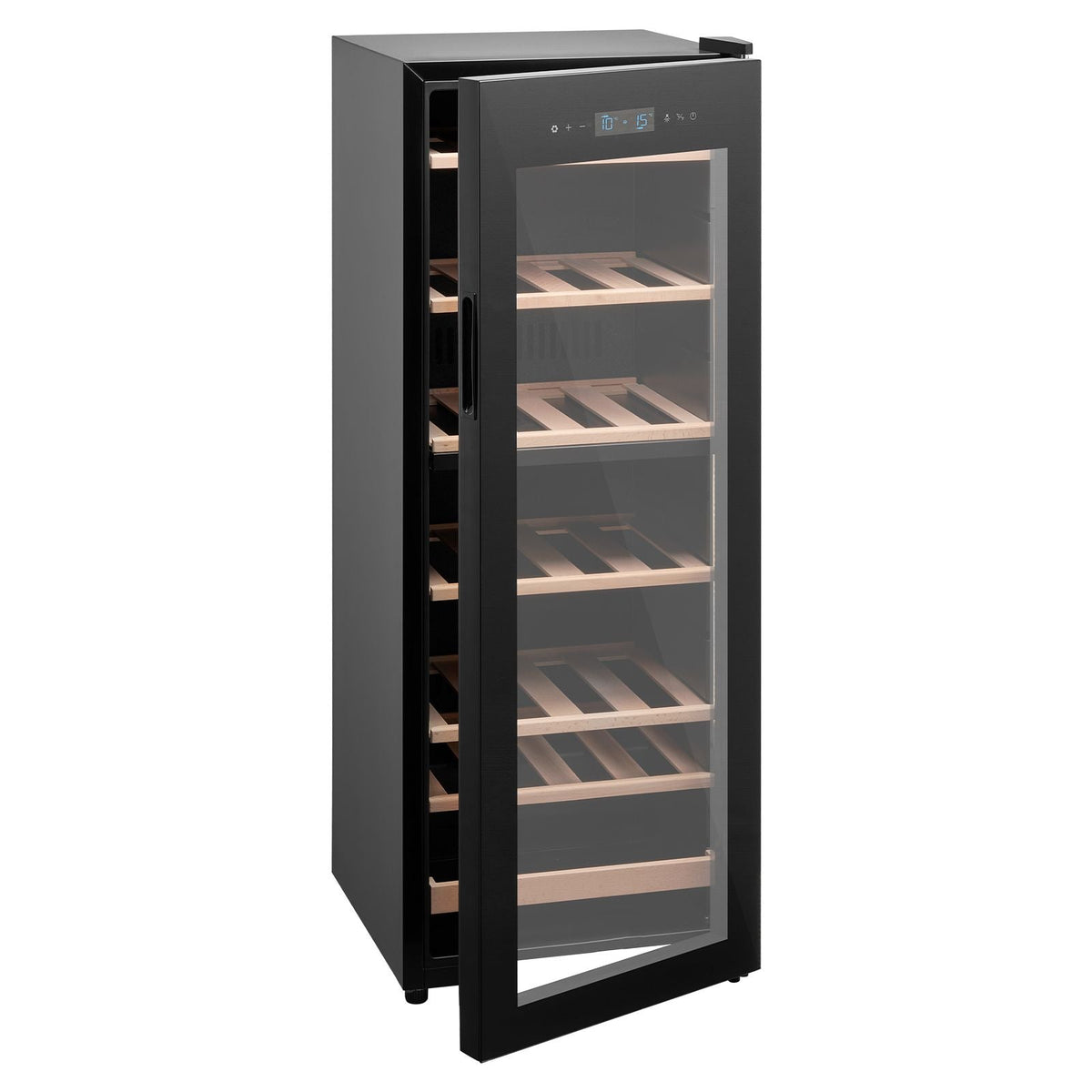 42 Bottle Wine Fridge, Freestanding Wine Cooler Refrigerator, Dual Zone Cooler, 41 F to 65 F Adjustable Temp Mini Cellar, Glass Door, For Home Office Bar, Red White Champagne or Sparkling Wines