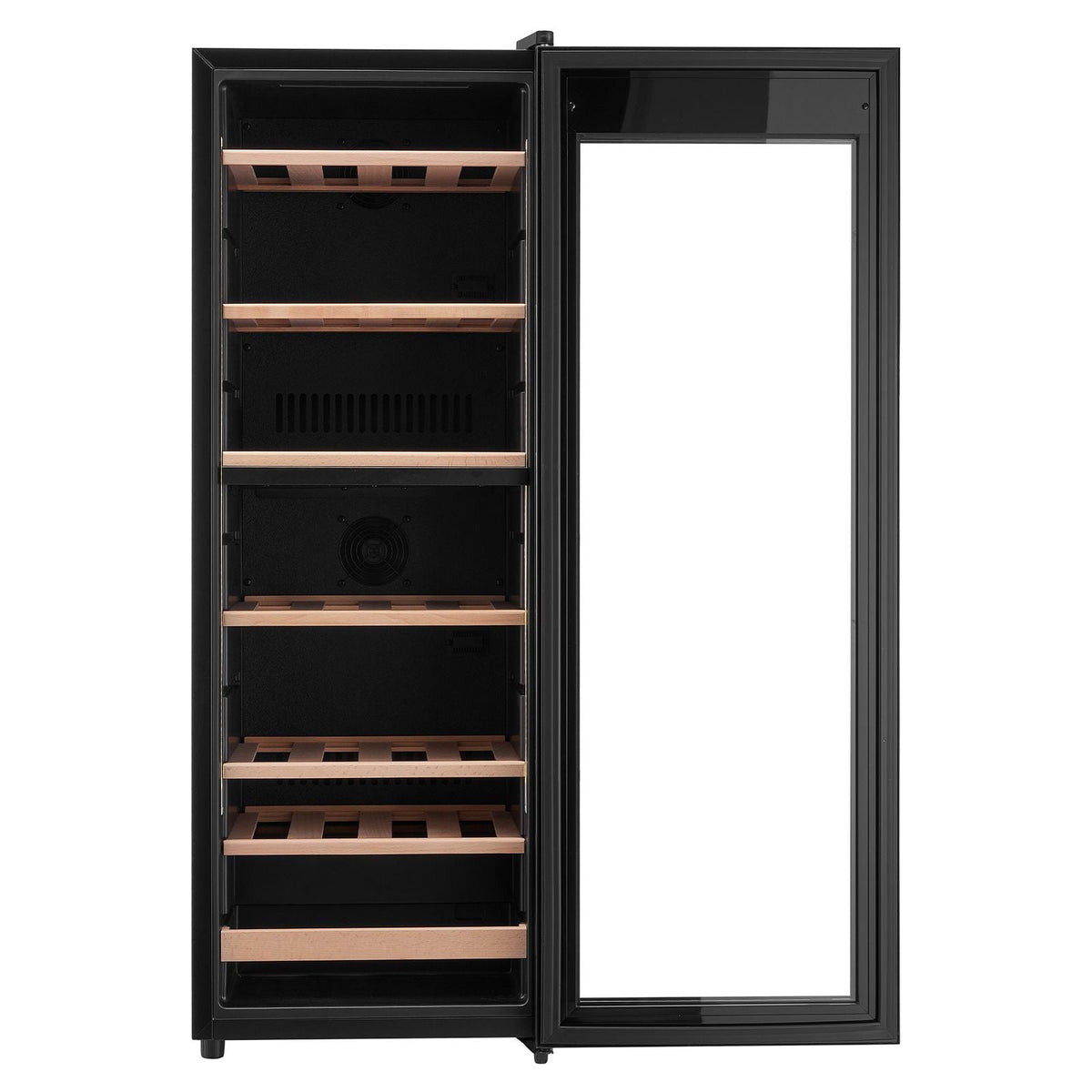 42 Bottle Wine Fridge, Freestanding Wine Cooler Refrigerator, Dual Zone Cooler, 41 F to 65 F Adjustable Temp Mini Cellar, Glass Door, For Home Office Bar, Red White Champagne or Sparkling Wines