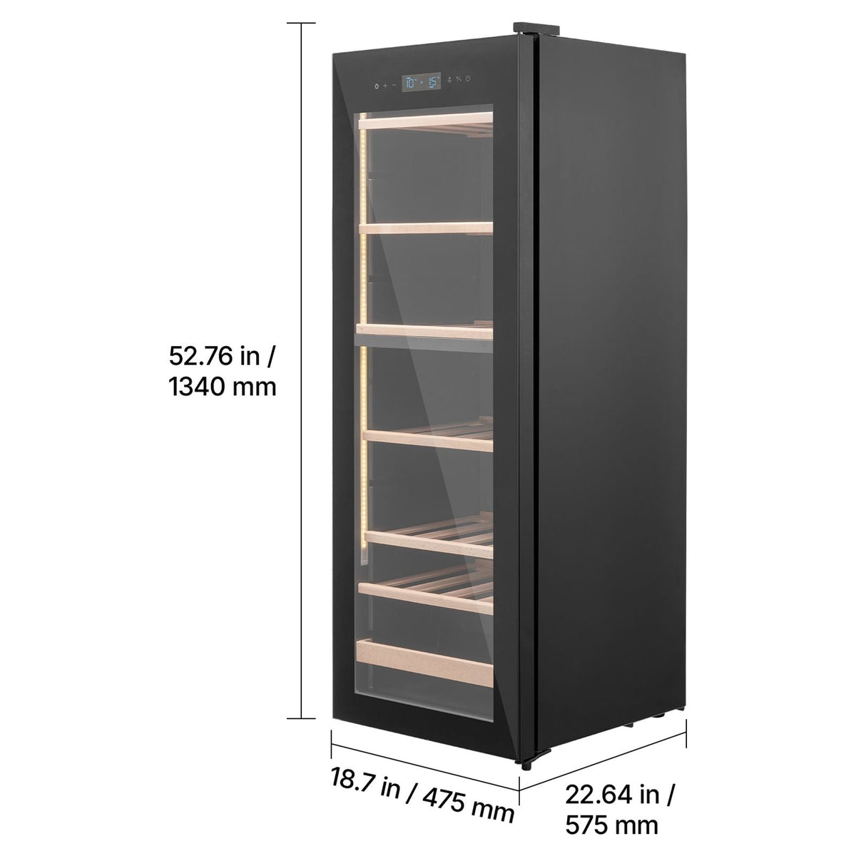 42 Bottle Wine Fridge, Freestanding Wine Cooler Refrigerator, Dual Zone Cooler, 41 F to 65 F Adjustable Temp Mini Cellar, Glass Door, For Home Office Bar, Red White Champagne or Sparkling Wines