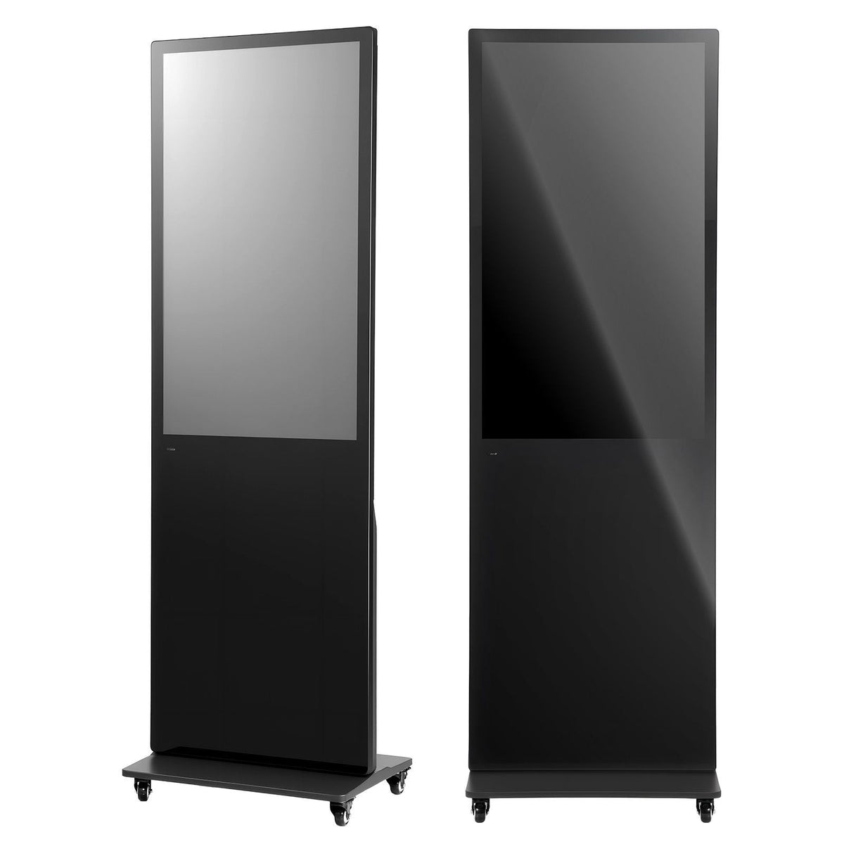 43 in Indoor Digital Signage Floor Standing Advertising Display Kiosk, WiFi HDMI/USB Input Android OS, 178° Wide View, LCD Touchscreen Interactive Monitor, Mobile Commercial Totem Poster