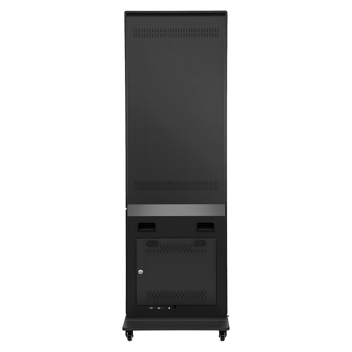 43 in Indoor Digital Signage Floor Standing Advertising Display Kiosk, with WiFi HDMI/USB Input Android OS, 178° Wide View, LCD Screen Interactive Monitor, Mobile Commercial Totem Poster