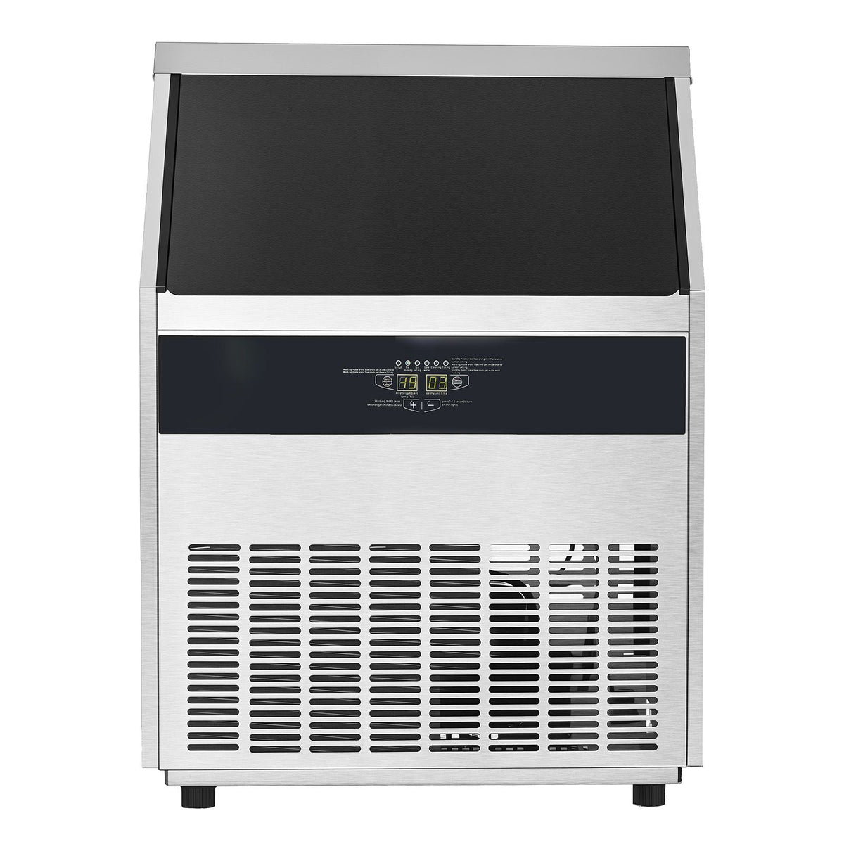 440lbs/24H Commercial Ice Maker, 160 Ice Cubes in 15 Minutes, Freestanding Ice Maker Machine with 88lbs Large Storage Capacity for Bar Office Restaurant, with LED Digital Display & Self-Cleaning