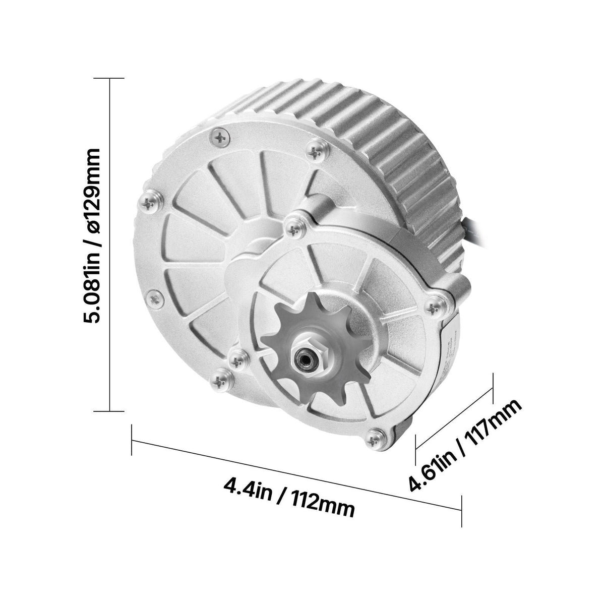 450W Electric Brushed DC Motor Kit - 36V 3000rpm Motor with Upgraded Speed Controller and Thumb Throttle Kit for Go Karts E-Bike Motorcycle Scooter