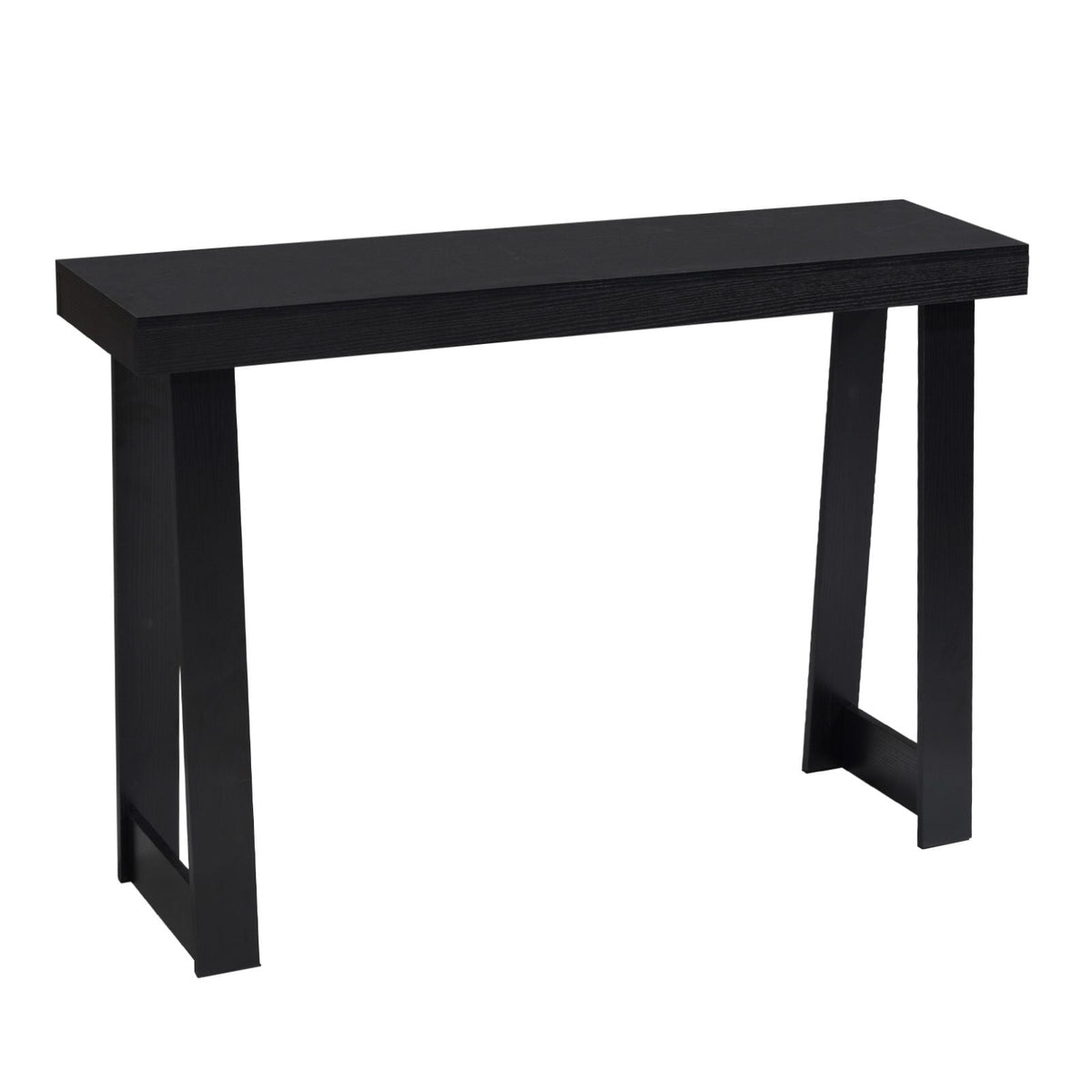 46 in Console Table, Modern Desk Behind the Couch, Wooden Rectangle Entrance Desk, Narrow Long Sofa Table Accent Stand for Hallway, Bedroom, Living Room, Foyer, Easy Assembly, Black