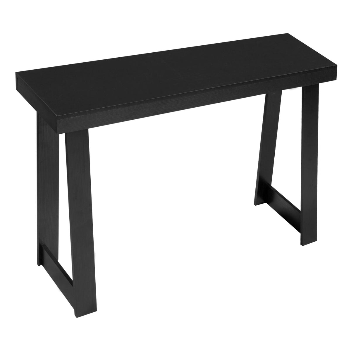 46 in Console Table, Modern Desk Behind the Couch, Wooden Rectangle Entrance Desk, Narrow Long Sofa Table Accent Stand for Hallway, Bedroom, Living Room, Foyer, Easy Assembly, Black