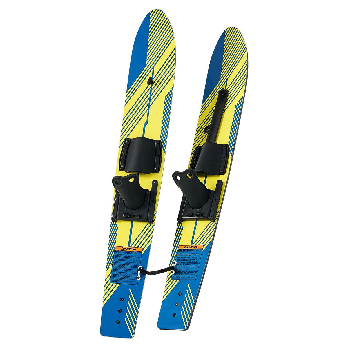 46" Water Skis, Kids Water Ski Trainers with X-7 Adjustable Bindings, Double-Handle Rope & Removable Stabilizing Bar, Training Waterskis Combo for Kids Youth Up to 300 lbs