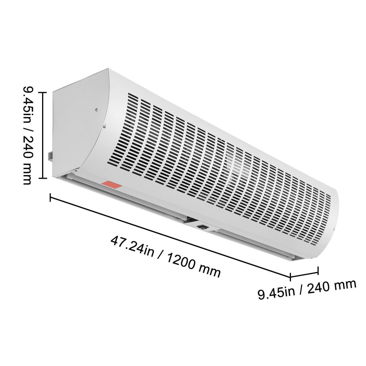 48" Commercial Indoor Air Curtain Super Power 2 Speeds 1650CFM, Wall Mounted Air Curtains for Doors, Indoor Over Door Fan with Heavy Duty Limit Switch, Easy-Install 110V Unheated
