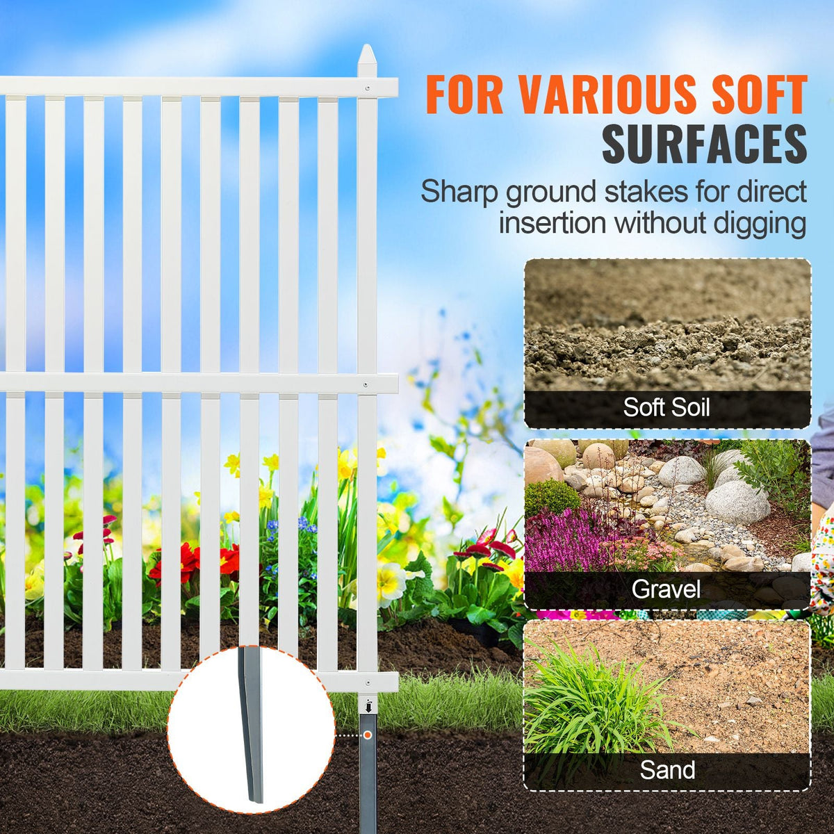 48" W x 48" H Vinyl Privacy Fence Panels, Air Conditioner Fence, Outdoor Privacy Screens for Trash Can, Pool Equipment Enclosure, Privacy Screen Kit Strip Panels (2 Panels)