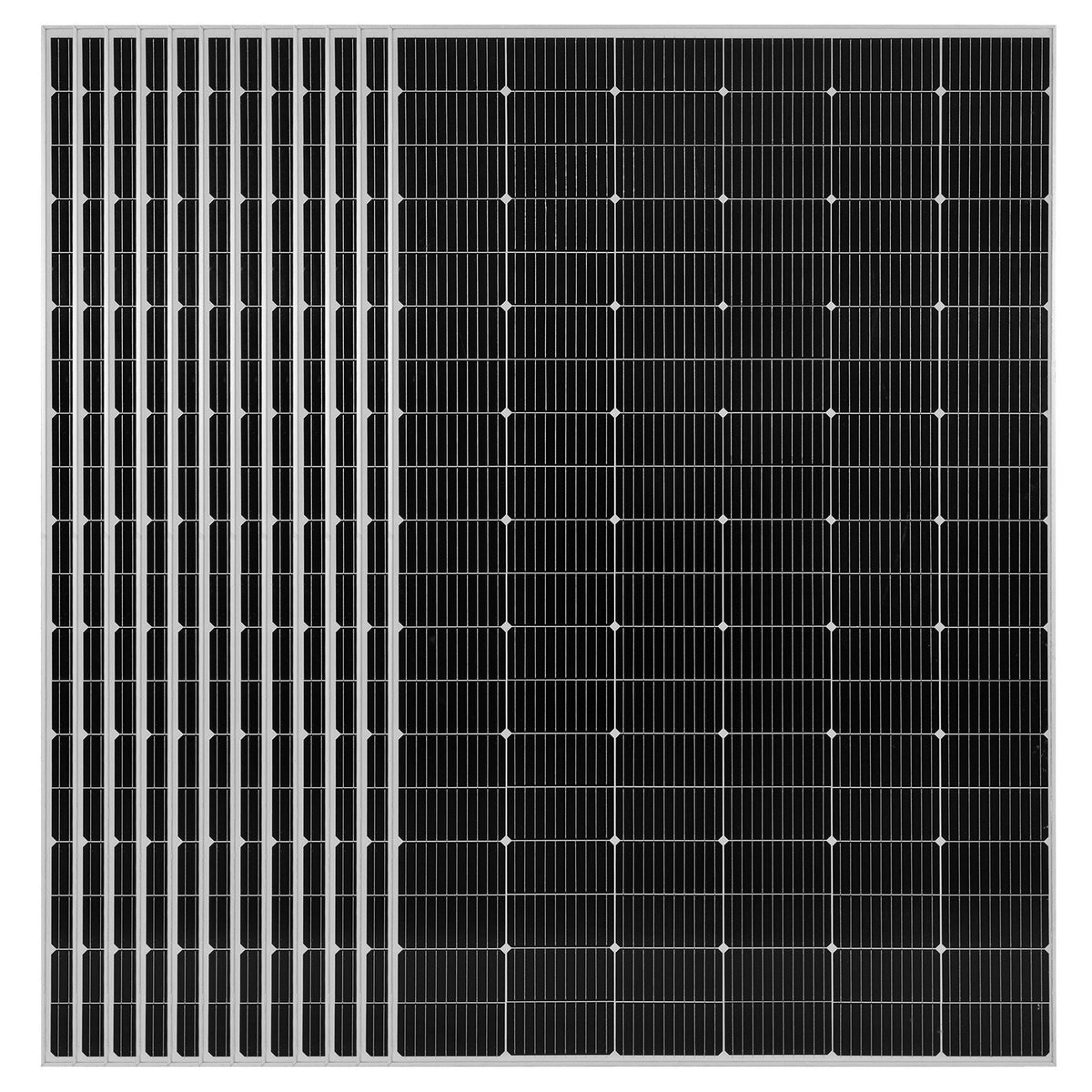4800W 48V Complete Solar Power Kit, 12*400W Monocrystalline Solar Panels + 51.2V 300Ah LiFePO4 Battery + 48V 10KW Hybrid Inverter, Super High Output Off-Grid Solar Kit for Large House Shed Farm