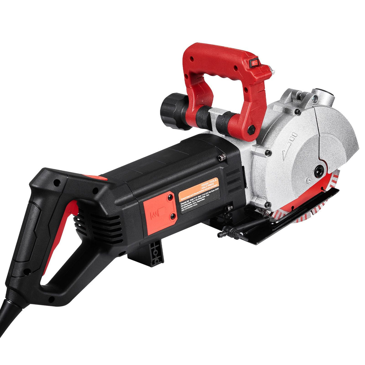 4800W Wall Chaser 38mm/1.5" Cutting Width,Wall Groove Cutting Machine 52mm/2" Cutting Depth,Wall Slotting Machine With 5 Saw Blades 6.3" Diameter 5000r/Min,One-time Forming Dustless