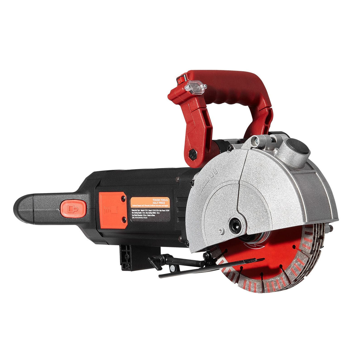 4800W Wall Chaser 38mm/1.5" Cutting Width,Wall Groove Cutting Machine 52mm/2" Cutting Depth,Wall Slotting Machine With 5 Saw Blades 6.3" Diameter 5000r/Min,One-time Forming Dustless